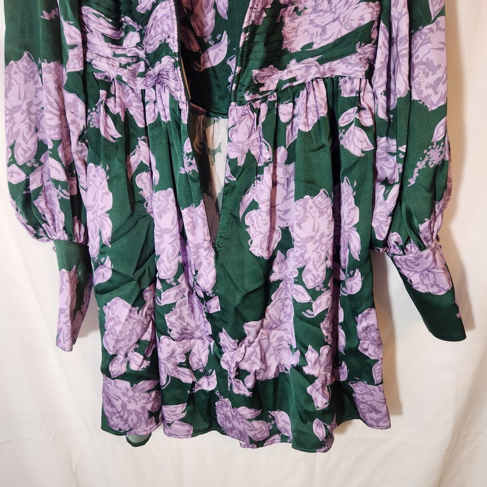 BY MALINA Gigi Mini Green Purple Semi Formal Dress - Picture 6 of 13